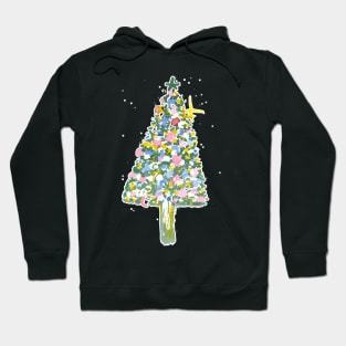 Watercolour christmas tree 2021 Hoodie